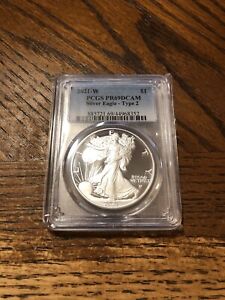 New Listing2021-W First Strike Silver Eagle type 2 PCGS PR69DCAM Proof