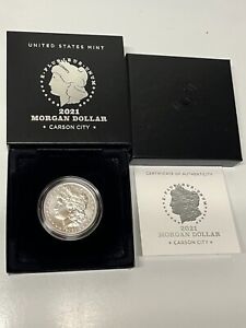2021-CC Morgan Dollar OGP U.S. Mint 2021-Carson City Privy Morgan Silver $1 NR!