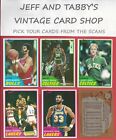 1981-82 TOPPS BASKETBALL BASE SET / SEE DROP DOWN MENU FOR CARD YOU WILL RECEIVE