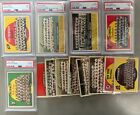1950's Topps MLB Team Cards Lot (13) Graded and Raw