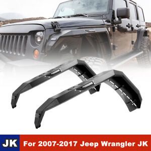 Wolfstorm Front Fender Flares Protection for 2007-2018 Jeep Wrangler JK Steel (For: Jeep)