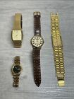 Vintage Mens Watch Lot of 4 - Pulsar, Fossil, Berenger - Fast/FREE Shipping!
