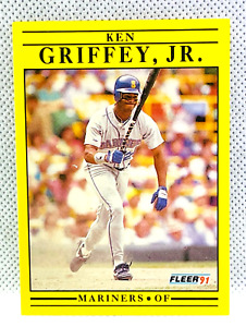KEN GRIFFEY JR - 1991 Fleer Baseball #450 - SEATTLE MARINERS