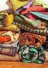 Vintage Kantha Quilt Reversible Throw Gudri Wholesale Handmade Indian Lot 10 pc.