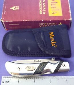 Muela Knife Made In Spain Fury 19056 Lockback W/Sheath Box 440 Stainless Blade