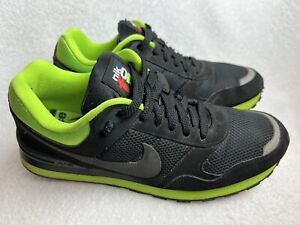 Nike Air Force Shoes Men's 11 Black Neon Green 386156-007 Sneakers Running