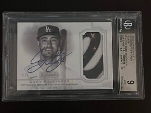 2020 Topps Dynasty Cody Bellinger 5/5 Auto Patch Dodgers BGS 9