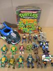 Vtg 1980s 90s Teenage Mutant Ninja Turtles TMNT Toys Figures Nitro Ooze & Case