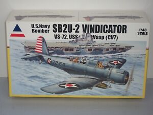 Accurate Miniatures 1/48 Scale SB2U-2 Vindicator, VS-72, USS Wasp (CV7)