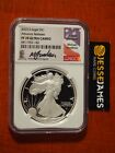 2023 S PROOF SILVER EAGLE NGC PF70 MICHAEL GAUDIOSO SIGNED ADVANCE RELEASES