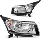Pair Headlights Headlamps Halogen Driver Passenger For 2011-2015 Chevy Cruze (For: 2014 Chevrolet Cruze)