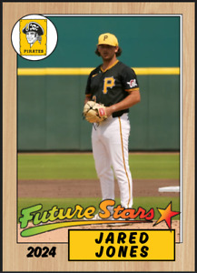 2024 Jared Jones Future Stars MLB Rookie 87 Style Card Pittsburgh Pirates