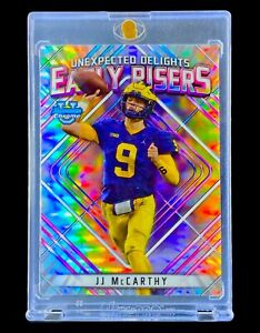 JJ MCCARTHY ROOKIE REFRACTOR SP Insert Chrome Holo Topps Non Auto - MICHIGAN