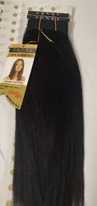 100% human hair tangle-free new yaky weave; straight; sew-in; weft; Black color