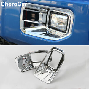 Chrome ABS Front Fog Light Lamp Cover Trim for 2015-17 Ford F150 XLT Accessories (For: 2017 Ford F-150 XLT)
