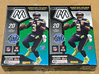 TWO  2021 Panini Mosaic NFL Football SEALED Hanger 1 Silver / Box Pack 40 Cards