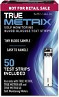 True Metrix Blood Glucose Test Strips 50 CT (1 BOX) EXP 10/2025. FREE SHIP
