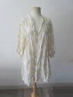 CP SHADES 100% linen floral pattern tunic M