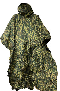 Rus Army Raincoat waterproof Poncho shelter SpN units FLORA camo polyurethane