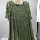 Anthony Original - Green layered lace sheath dress, size 2X, New with Tags