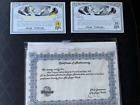 1964 Topps Nutty Awards Proof Card Set W Certificate of Authenticity from Topps!