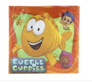 Bubble Guppies Double-Sided Party Paper Napkins 16ct