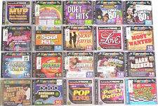 20 used KARAOKE BAY CDs w/lyrics on screen WHOLESALE LOT country,oldies,rock,pop