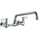Commercial Kitchen Sink Faucet 8 In Center 2 Handle 12