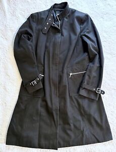 Banana Republic 100% Cotton Black Trench Coat, Men's Size XL, NEW Without Tags