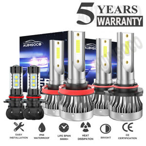 For Mazda CX-9 Sport Utility 3.7L 2007-2012 LED Headlight Hi/Low Fog Light Bulbs