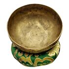 Vintage Handmade Hammered Antique Yoga Singing Bowl Tibetan Mallet Sound Healing