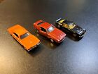 Vintage 1970s 80s Lot of 3 Cars ERTL General Lee, Ford Mustang, Trans-am