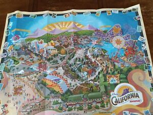 Disney's California Adventure  Map from the 2001, the year it opened.