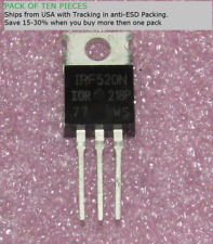 10pcs NEW IRF520 IRF520N N-Channel IR Power MOSFET Transistor TO-220 9A 100V USA