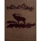 Rocky Mountain Wool Throw & Pillow Set -New (Made in the USA)