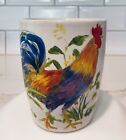 Colorful BonJour Meadow Rooster Ceramic Coffee Mug Farmhouse