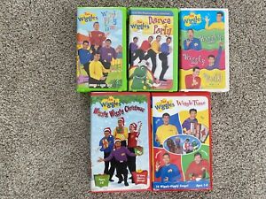 New Listing5 The Wiggles VHS Video lot - Play Time, Wiggly World, WiggleTime, Dance Party +