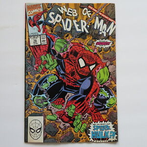Web of Spider-Man 70 (1990) Spider-Hulk Marvel A1