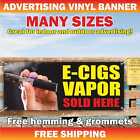 VAPOR SOLD HERE Advertising Banner Vinyl Mesh Sign  smoke vape shop tobacco