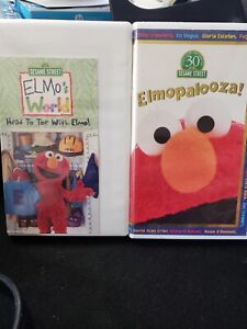 SESAME -Elmo's World  LOT 6 VHS Grouchland, Head to Toe, Elmopalooza