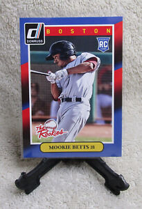 MOOKIE BETTS 2014 Donruss The Rookies Baseball Rookie Card # 50 - LA DODGERS