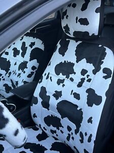Ford Fusion Cow Print Semi-Custom Seat Covers