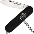 Aitor Gran Quinto Pocket Knife Stainless Blade Tools Black ABS Handle - 16035N