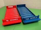 $5 Pennies + $20 Nickels Counting Sorting Trays Major Metal Fab Chicago FreeShip