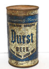 Vintage 1950s Durst Premium Quality Straight Steel 12 Oz Flat Top Beer Can