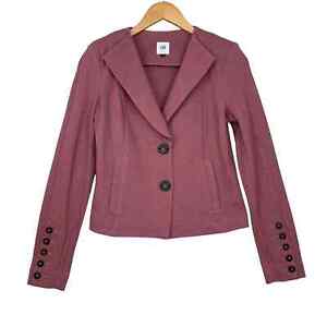 Cabi Womens Applaud Blazer Size 0 Ponte Twill Mid Weight Style 3550 Pink Quartz