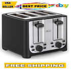 BELLA 4-Slice Toaster - Auto Shut Off, Extra Wide Slots, Removable Crumb Tray