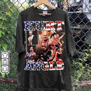 Vintage 90s Graphic Style Kurt Angle TShirt - Kurt Angle Sweatshirt - American P
