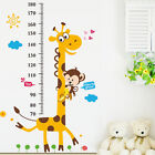 Giraffe Grow Up Height Measure Kid Bedroom Wall Removable Vinyl Sticker Decor