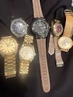 Vintage estate TIMEX Watch Lot Of 6 Watches parts repair